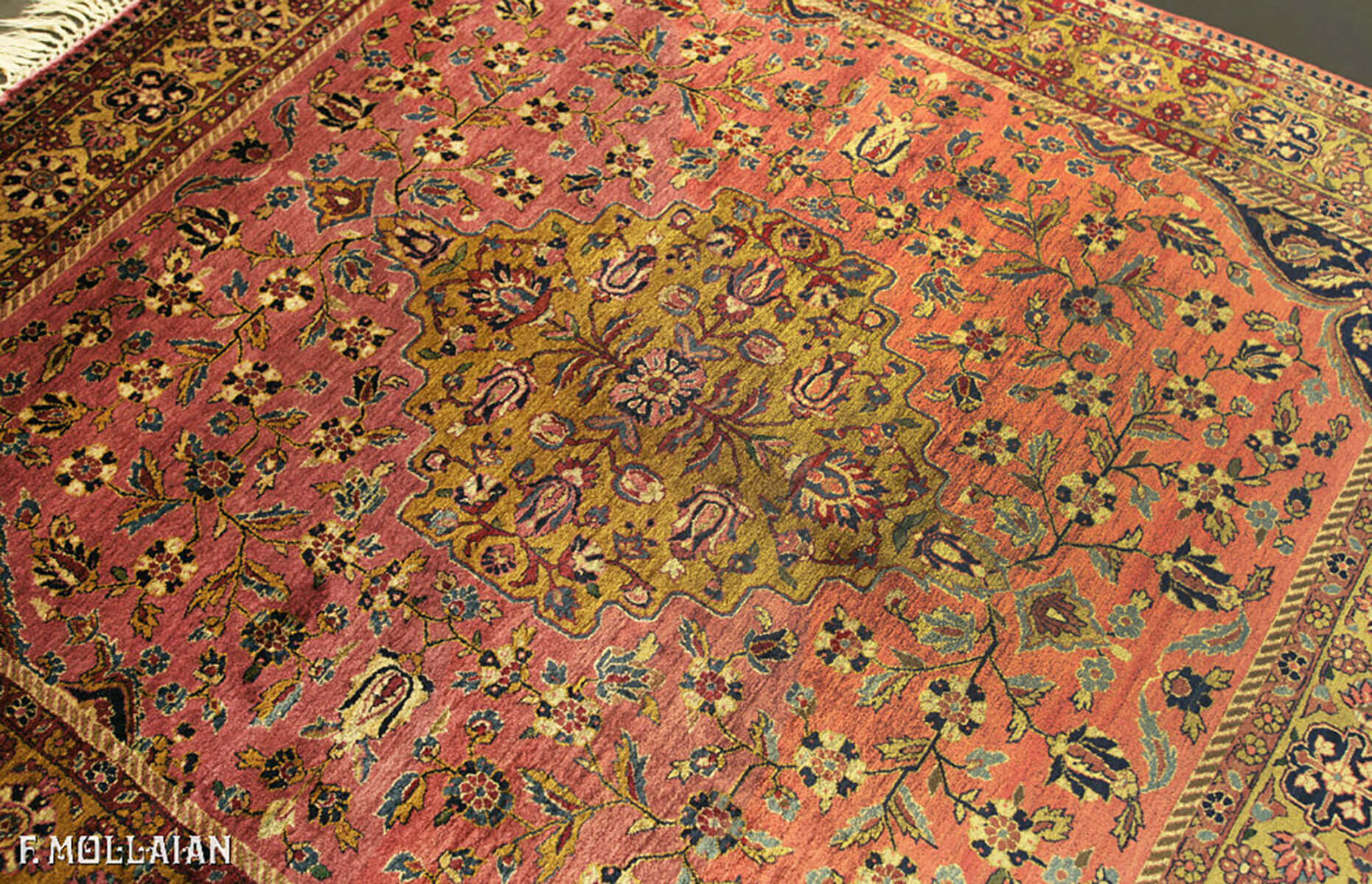 Teppich Persischer Antiker Kashan Seide n°:92436417